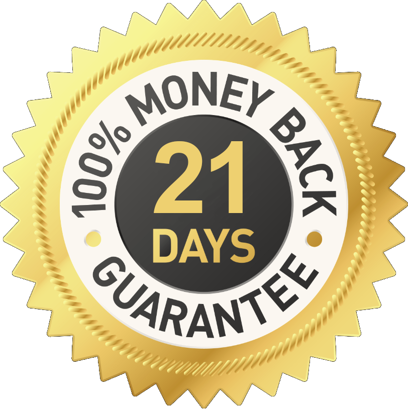 21 Day money Back Guearantee
